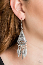 Load image into Gallery viewer, Paparazzi 🔆 Me Oh MAYAN - Silver Earrings
