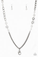 Load image into Gallery viewer, oak-sisters-jewelry-uptown-talker-white-lanyard-paparazzi-accessories-by-lisa
