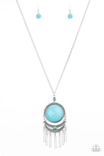 Load image into Gallery viewer, oak-sisters-jewelry-rural-rustler-blue-necklace-paparazzi-accessories-by-lisa
