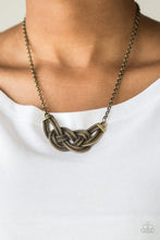 Load image into Gallery viewer, Paparazzi 🔆Nautically Naples - Brass Necklace
