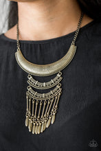 Load image into Gallery viewer, Paparazzi 🔆 Eastern Empress - Brass Necklace
