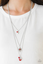 Load image into Gallery viewer, Paparazzi 🔆 Soar With The Eagles - Red Necklace
