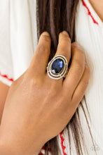 Load image into Gallery viewer, Paparazzi 🔆 Making History - Blue Ring
