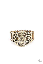 Load image into Gallery viewer, oak-sisters-jewelry-fanciful-flower-gardens-brass-ring-paparazzi-accessories-by-lisa
