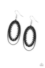 Load image into Gallery viewer, oak-sisters-jewelry-marry-into-money-black-earrings-paparazzi-accessories-by-lisa
