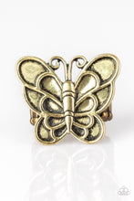 Load image into Gallery viewer, oak-sisters-jewelry-sky-high-butterfly-brass-ring-paparazzi-accessories-by-lisa
