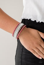 Load image into Gallery viewer, Paparazzi 🔆 Rock Star Rocker - Red Bracelet
