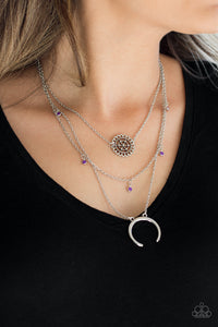 Paparazzi 🔆 Lunar Lotus - Purple Necklace