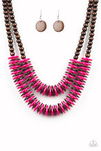 Load image into Gallery viewer, oak-sisters-jewelry-dominican-disco-pink-necklace-paparazzi-accessories-by-lisa
