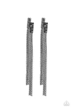 Load image into Gallery viewer, oak-sisters-jewelry-radio-waves-black-post earrings-paparazzi-accessories-by-lisa

