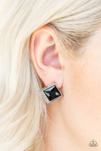 Load image into Gallery viewer, Paparazzi 🔆 Stellar Square - Black Post Earrings
