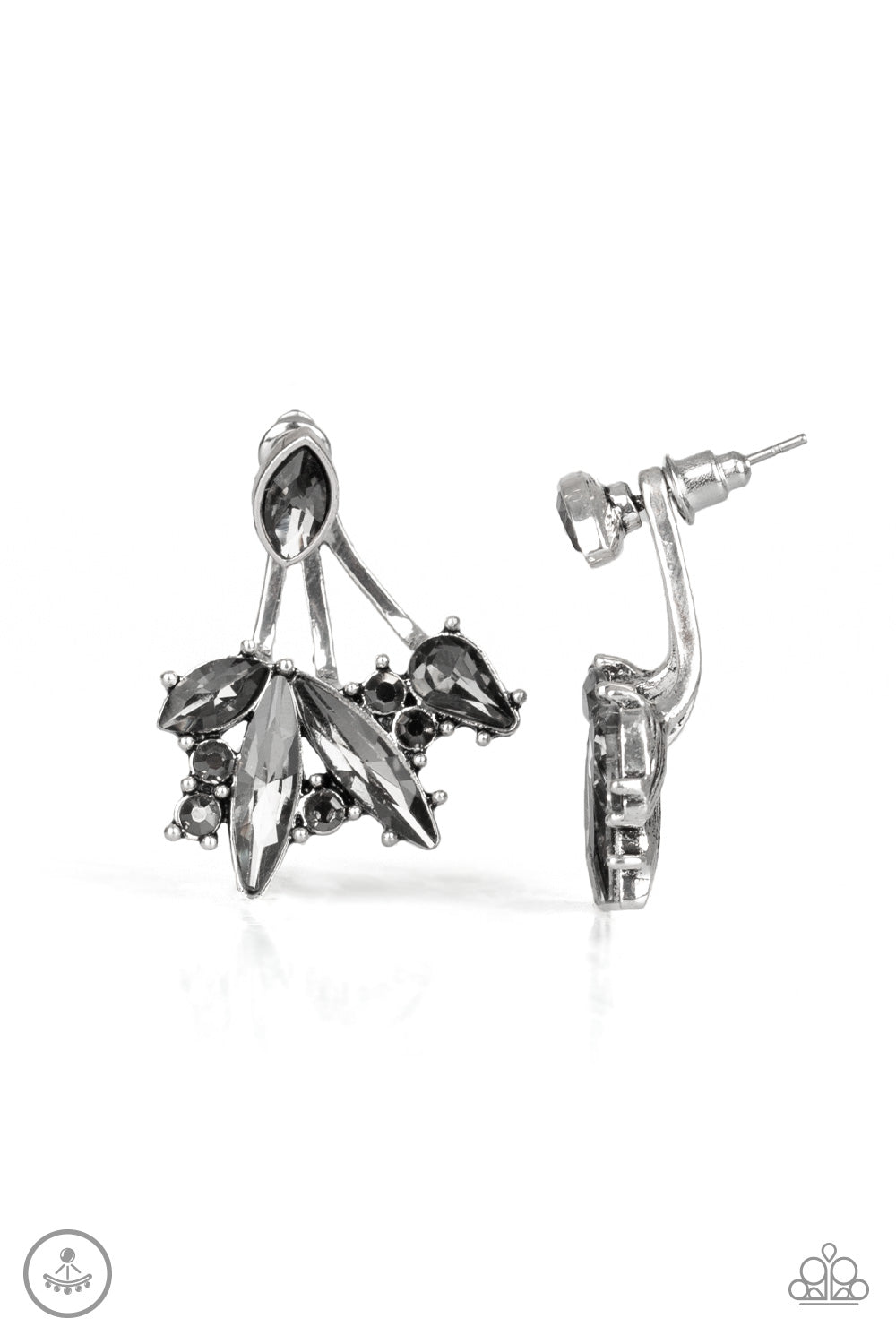 oak-sisters-jewelry-deco-dynamite-silver-post earrings-paparazzi-accessories-by-lisa