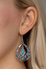 Load image into Gallery viewer, Paparazzi 🔆 All-Girl Glow - Blue Earrings
