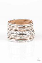 Load image into Gallery viewer, oak-sisters-jewelry-a-wait-and-sequin-attitude-brown-paparazzi-accessories-by-lisa
