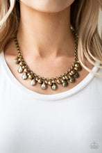 Load image into Gallery viewer, Paparazzi 🔆 Stage Stunner - Brass Necklace
