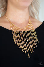 Load image into Gallery viewer, Paparazzi 🔆 First Class Fringe - Gold Necklace
