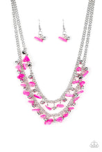 Load image into Gallery viewer, oak-sisters-jewelry-pebble-pioneer-pink-necklace-paparazzi-accessories-by-lisa

