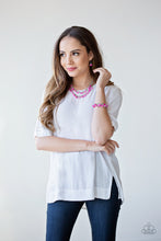 Load image into Gallery viewer, Paparazzi 🔆 Pebble Pioneer - Pink Necklace
