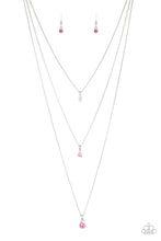 Load image into Gallery viewer, oak-sisters-jewelry-crystal-chic-pink-necklace-paparazzi-accessories-by-lisa
