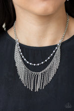 Load image into Gallery viewer, Paparazzi 🔆 Fierce In Fringe - Silver Necklace
