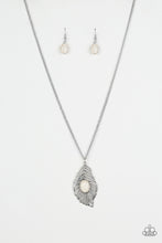 Load image into Gallery viewer, oak-sisters-jewelry-flight-path-white-necklace-paparazzi-accessories-by-lisa
