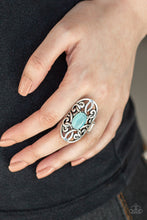 Load image into Gallery viewer, Paparazzi 🔆 GLEAM Big - Blue Ring

