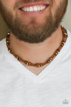 Load image into Gallery viewer, Paparazzi 🔆 WOOD You Believe It? - Brown Mens Necklace
