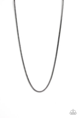 oak-sisters-jewelry-killer-crossover-black-mens necklace-paparazzi-accessories-by-lisa