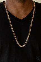 Load image into Gallery viewer, Paparazzi 🔆 Delta - Gold Mens Necklace
