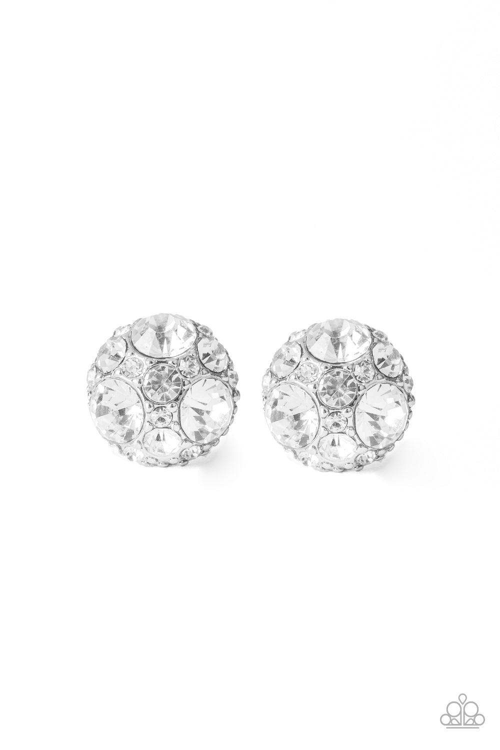 oak-sisters-jewelry-diamond-daze-white-post earrings-paparazzi-accessories-by-lisa
