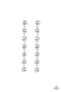 oak-sisters-jewelry-dazzling-debonair-white-post earrings-paparazzi-accessories-by-lisa