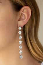 Load image into Gallery viewer, Paparazzi 🔆 Dazzling Debonair - White Post Earrings
