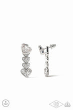 Load image into Gallery viewer, oak-sisters-jewelry-heartthrob-twinkle-white-post earrings-paparazzi-accessories-by-lisa
