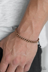 Paparazzi 🔆 Goal! - Copper Mens Bracelet