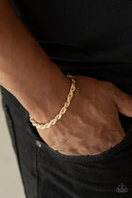 Load image into Gallery viewer, Paparazzi 🔆 Last Lap - Gold Mens Bracelet
