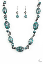 Load image into Gallery viewer, oak-sisters-jewelry-gatherer-glamour-blue-necklace-paparazzi-accessories-by-lisa
