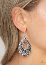 Load image into Gallery viewer, Paparazzi 🔆 Botanical Butterfly - Green Earrings
