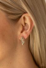 Load image into Gallery viewer, Paparazzi 🔆 Feathered Fortune - Gold Post Earrings
