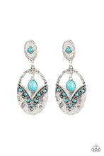 Load image into Gallery viewer, oak-sisters-jewelry-terra-tribute-blue-post earrings-paparazzi-accessories-by-lisa

