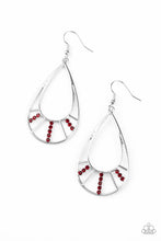 Load image into Gallery viewer, oak-sisters-jewelry-line-crossing-sparkle-red-paparazzi-accessories-by-lisa
