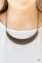 Load image into Gallery viewer, Paparazzi 🔆 Modern Day Moonshine - Brass Necklace
