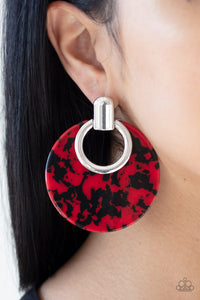 Paparazzi 🔆 Metro Zoo  - Red Post Earrings