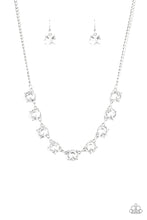 Load image into Gallery viewer, oak-sisters-jewelry-iridescent-icing-white-necklace-paparazzi-accessories-by-lisa
