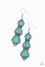 Load image into Gallery viewer, oak-sisters-jewelry-new-frontier-blue-earrings-paparazzi-accessories-by-lisa
