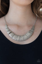 Load image into Gallery viewer, Paparazzi 🔆 Metallic Mechanics - Silver Necklace
