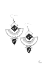 Load image into Gallery viewer, oak-sisters-jewelry-geo-gypsy-black-earrings-paparazzi-accessories-by-lisa
