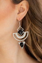 Load image into Gallery viewer, Paparazzi 🔆 Geo Gypsy - Black Earrings
