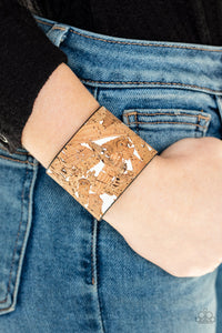 Paparazzi 🔆 Cork Congo - White Bracelet