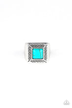 Load image into Gallery viewer, oak-sisters-jewelry-the-wrangler-blue-ring-paparazzi-accessories-by-lisa
