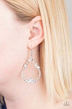 Load image into Gallery viewer, Paparazzi 🔆 Lotus Ice - White Earrings
